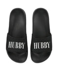 HUBBY & WIFEY Matching Sliders Newlyweds Honeymoon Slippers Gift