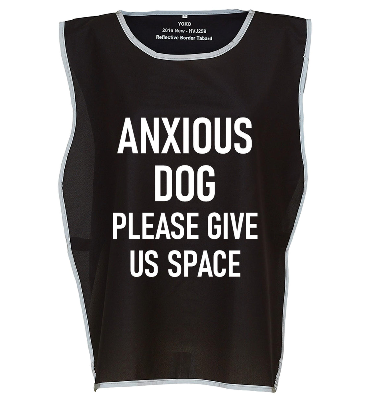 Kids & Adults Anxious Dog Hi-Vis Tabard Waistcoat Reflective Walking Safety Vest