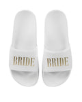 Bride, Bridesmaid, Maid of Honour, Team Bride Matching Sliders Hen Do Wedding Party Slippers