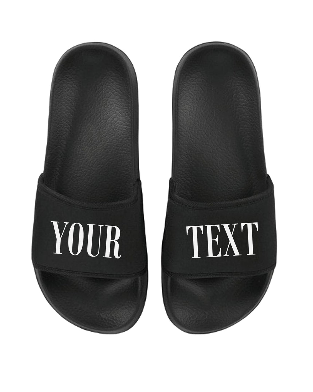 Personalised Sliders Custom Your Text Shoes Sandals Slippers Gift