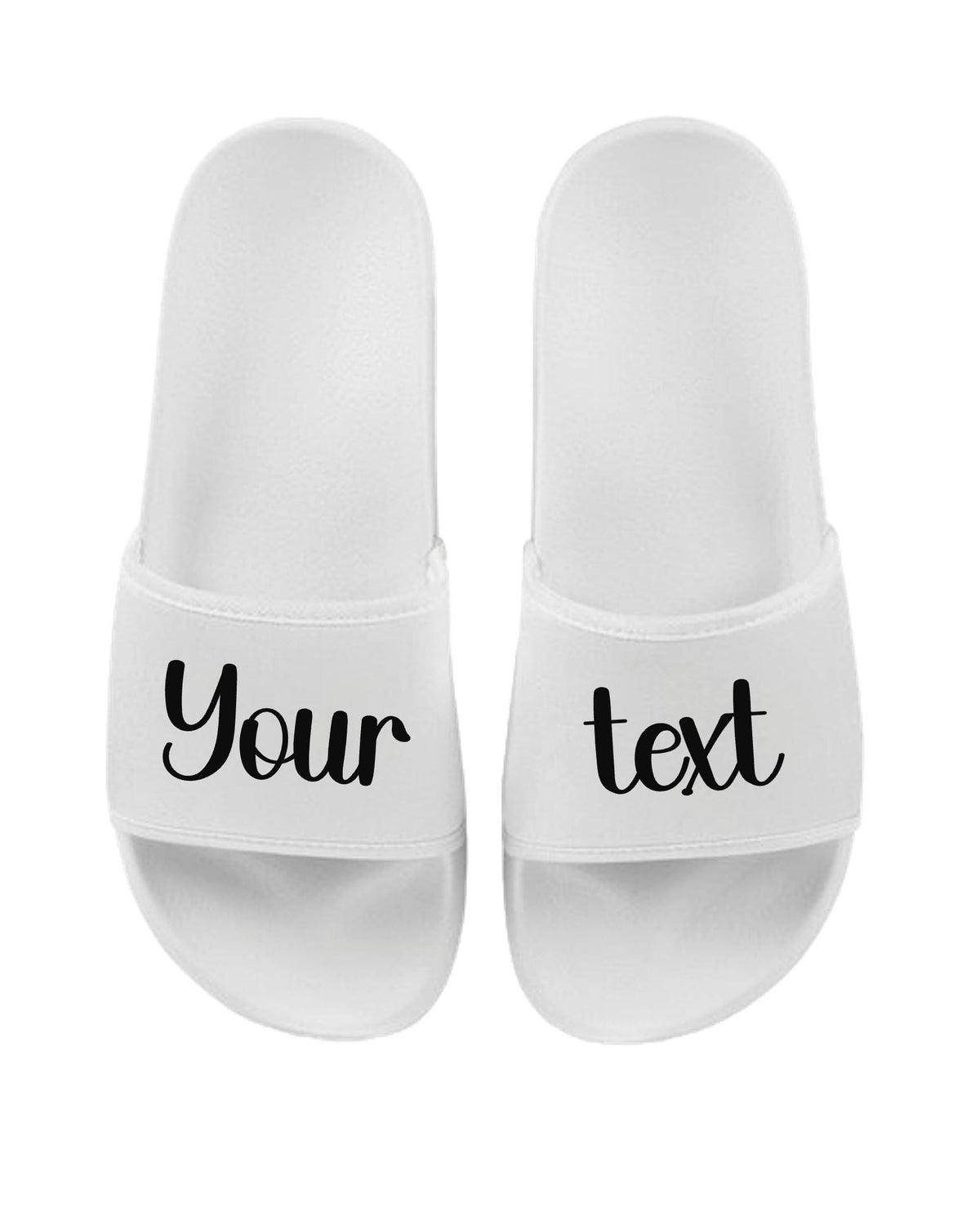 Personalised Sliders Custom Your Text Shoes Sandals Slippers Gift