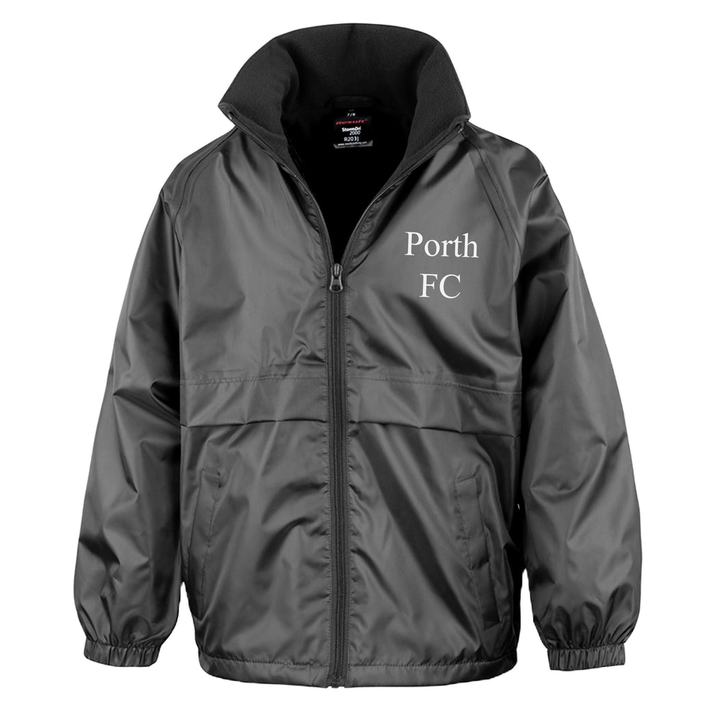 Personalised Kids Microfleece Lined Waterproof & Windproof Jacket Custom Text Initials Football Club Team School Coat