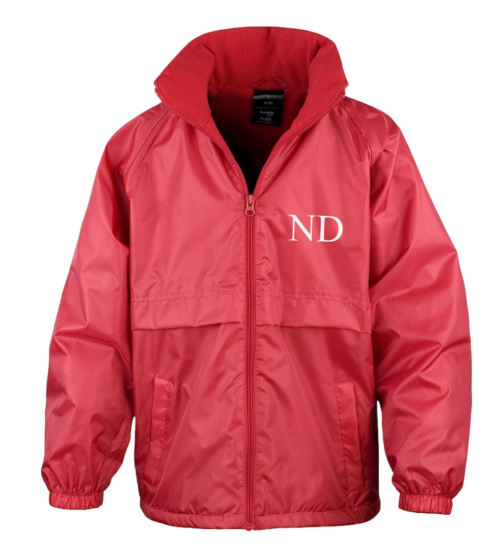 Personalised Kids Microfleece Lined Waterproof & Windproof Jacket Custom Text Initials Football Club Team School Coat