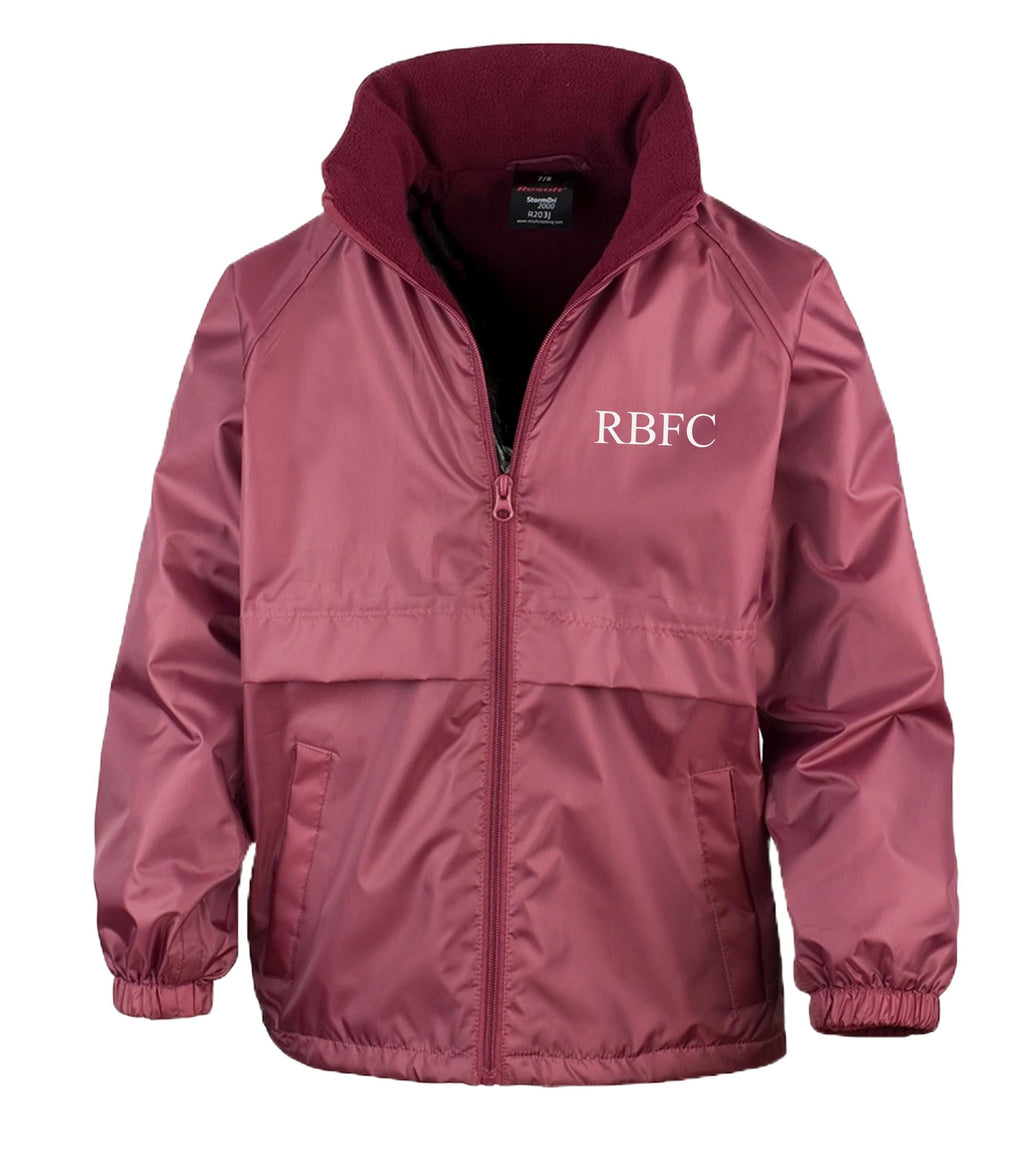 Personalised Kids Microfleece Lined Waterproof & Windproof Jacket Custom Text Initials Football Club Team School Coat
