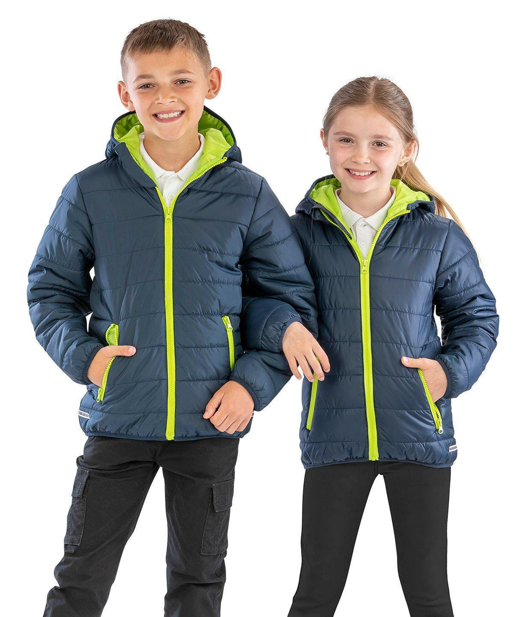 Personalised Kids Padded Puffer Jacket Showerproof & Windproof Custom Text Initials School Coat