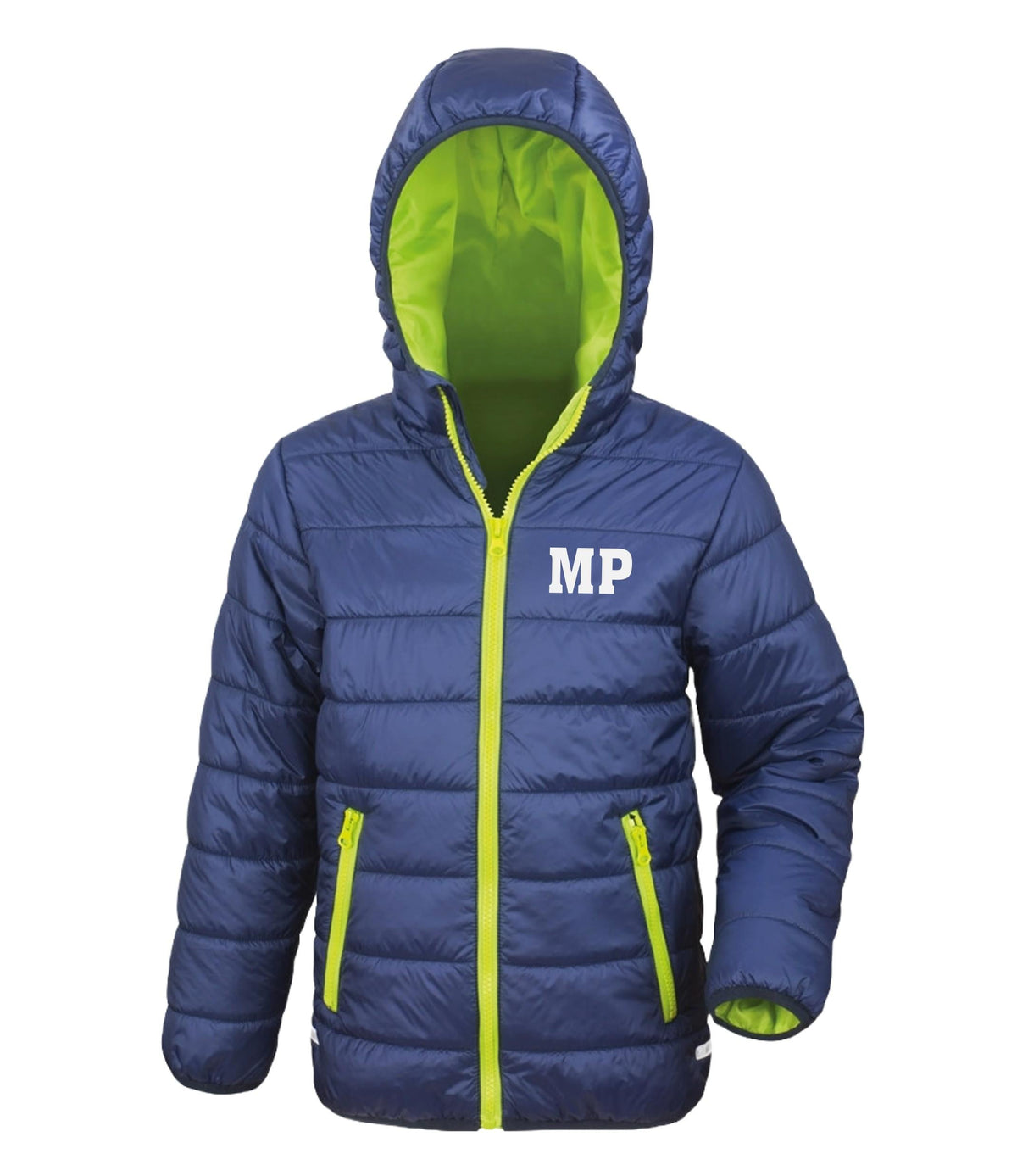 Personalised Kids Padded Puffer Jacket Showerproof & Windproof Custom Text Initials School Coat
