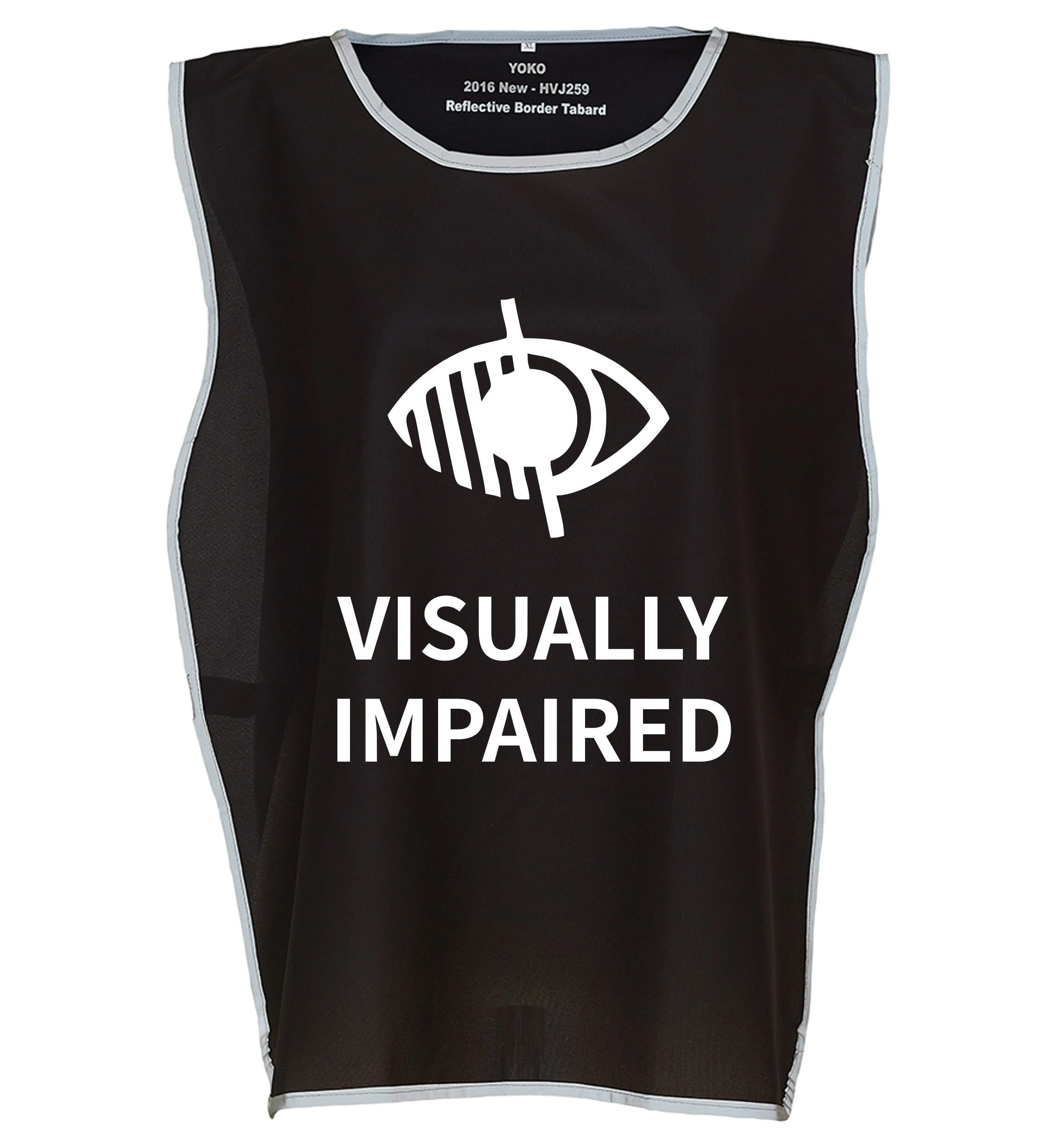 Kids & Adults Visually Impaired Hi-Vis Tabard Waistcoat Reflective Safety Vest