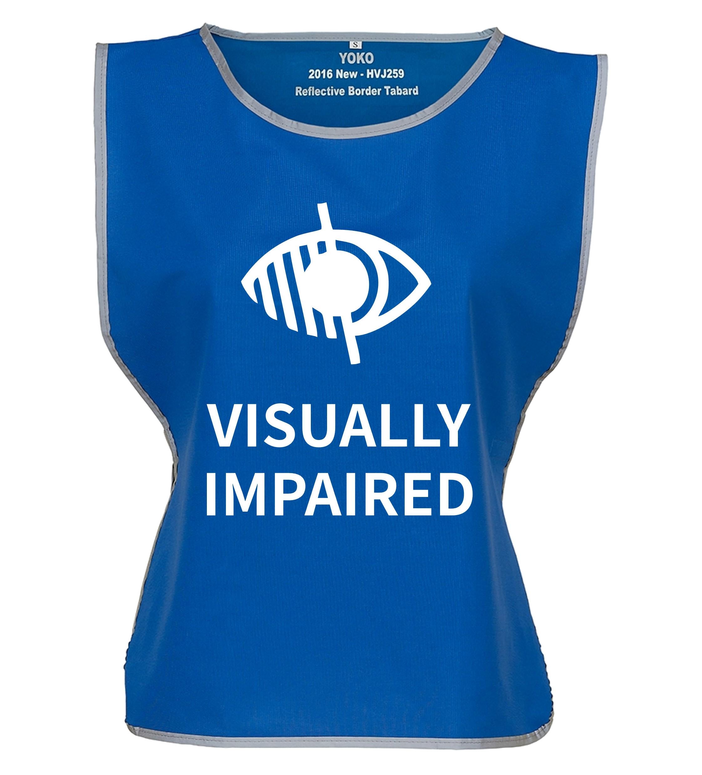 Kids & Adults Visually Impaired Hi-Vis Tabard Waistcoat Reflective Safety Vest