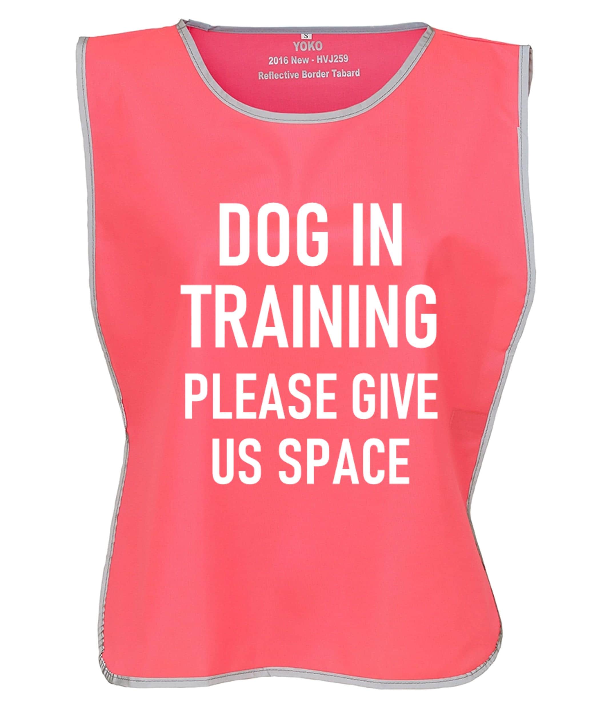 Kids & Adults Dog In Training Hi-Vis Tabard Waistcoat Reflective Walking Safety Vest