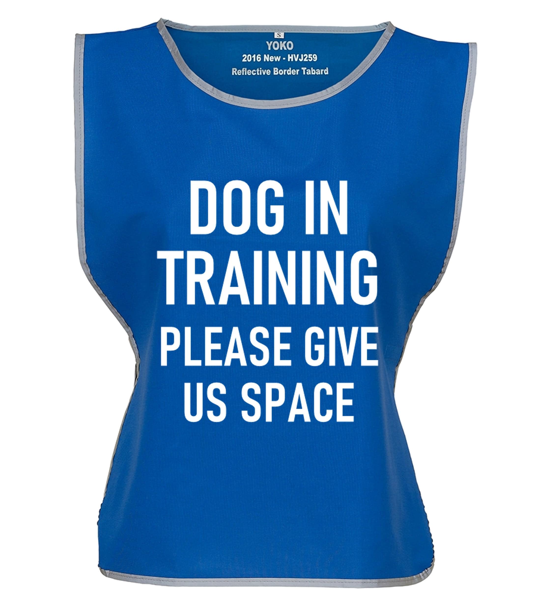 Kids & Adults Dog In Training Hi-Vis Tabard Waistcoat Reflective Walking Safety Vest
