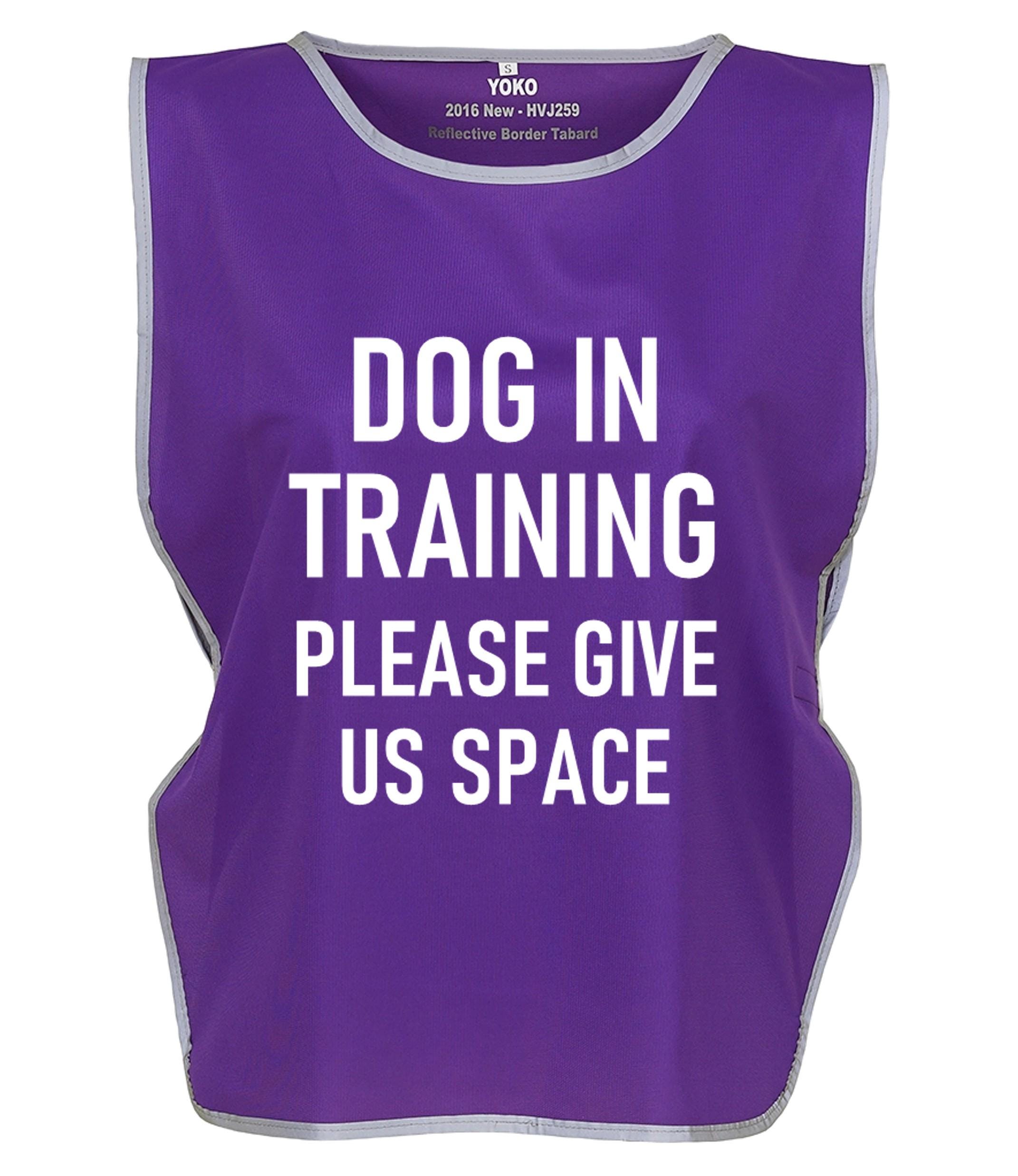 Kids & Adults Dog In Training Hi-Vis Tabard Waistcoat Reflective Walking Safety Vest