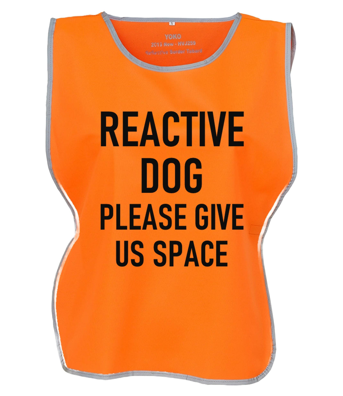 Kids & Adults Reactive Dog Hi-Vis Tabard Waistcoat Reflective Walking Safety Vest