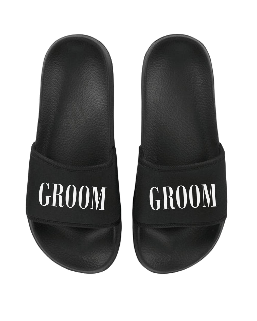 BRIDE & GROOM Matching Sliders Newlyweds Honeymoon Slippers Gift