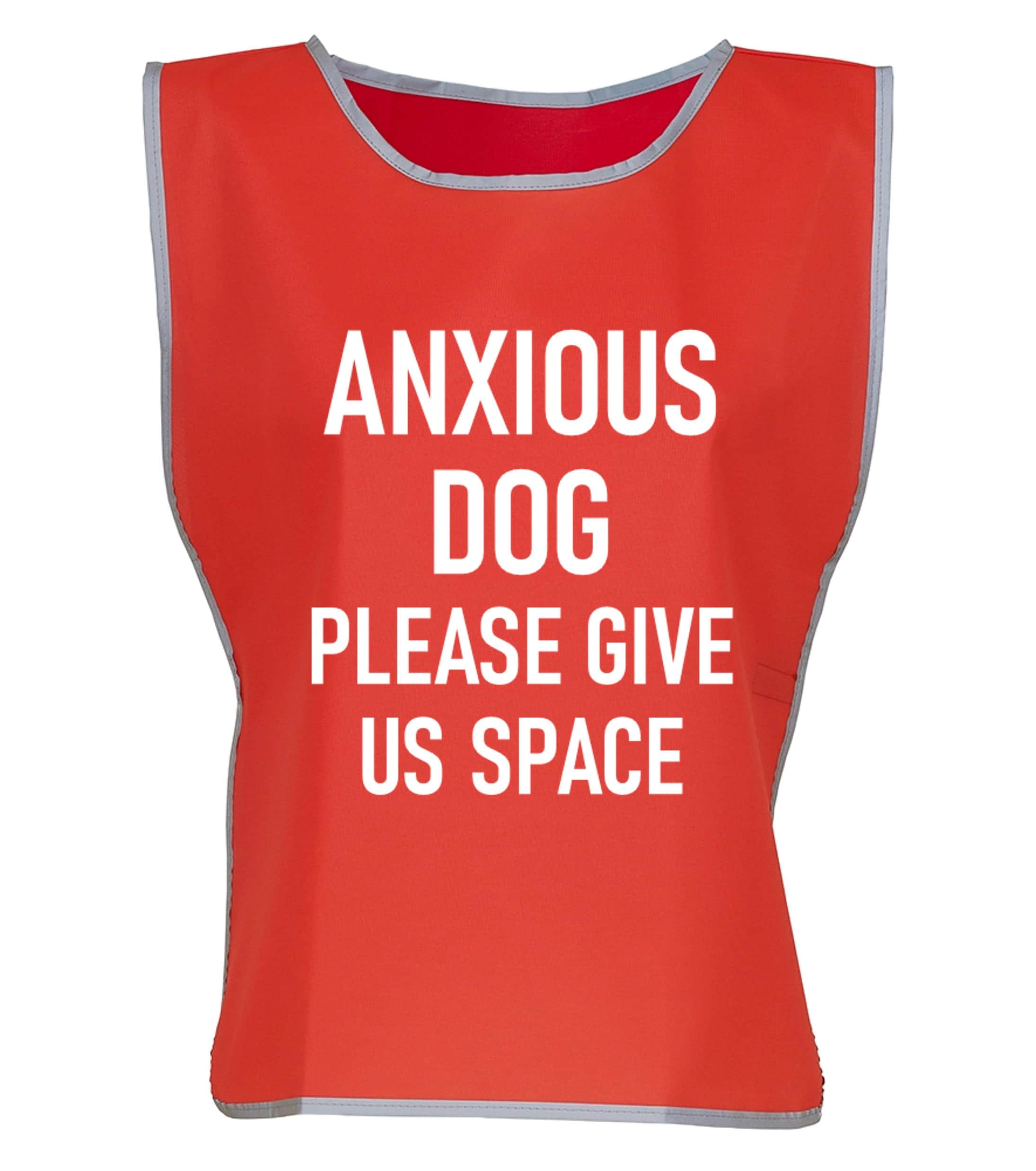 Kids & Adults Anxious Dog Hi-Vis Tabard Waistcoat Reflective Walking Safety Vest