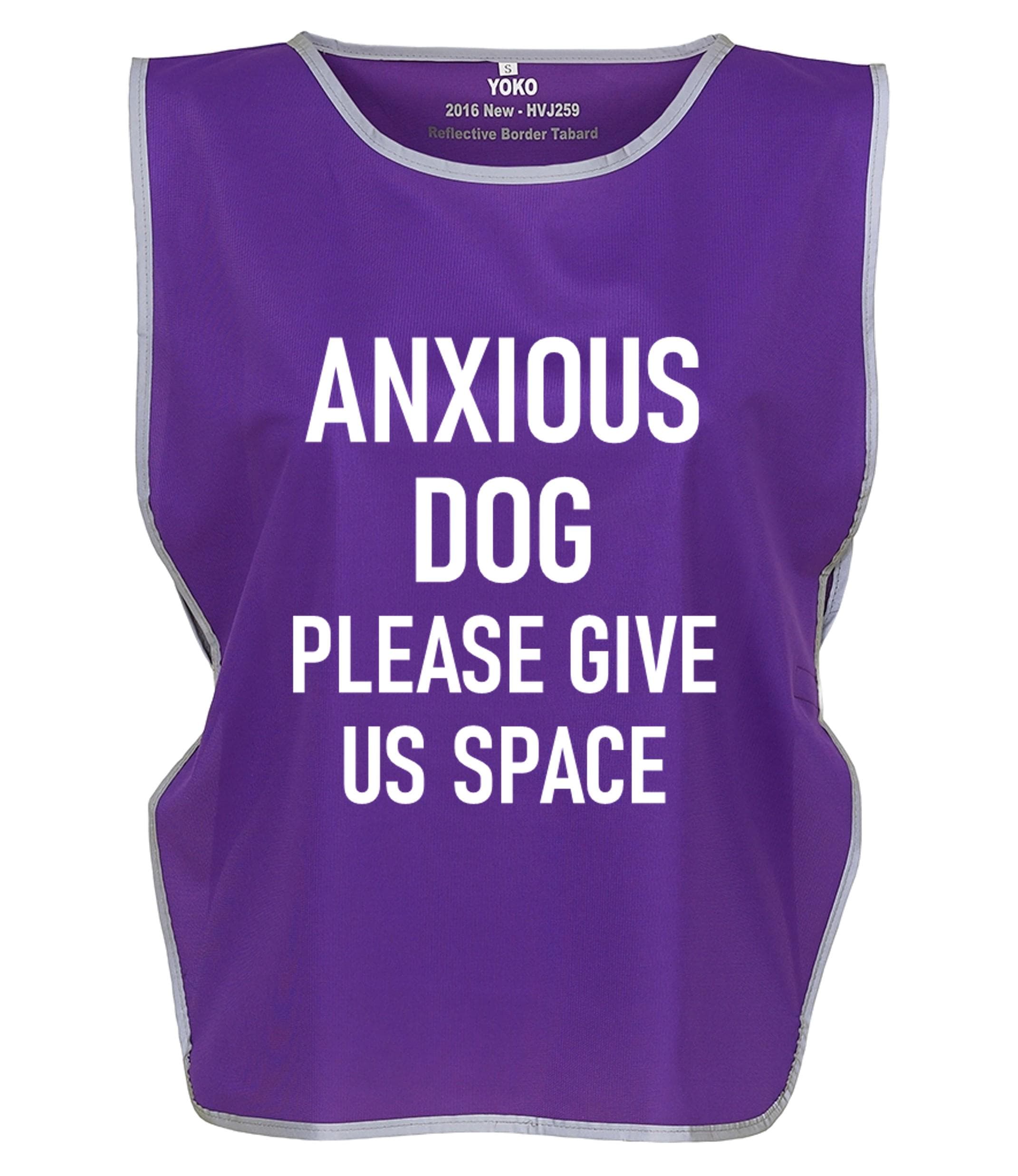 Kids & Adults Anxious Dog Hi-Vis Tabard Waistcoat Reflective Walking Safety Vest