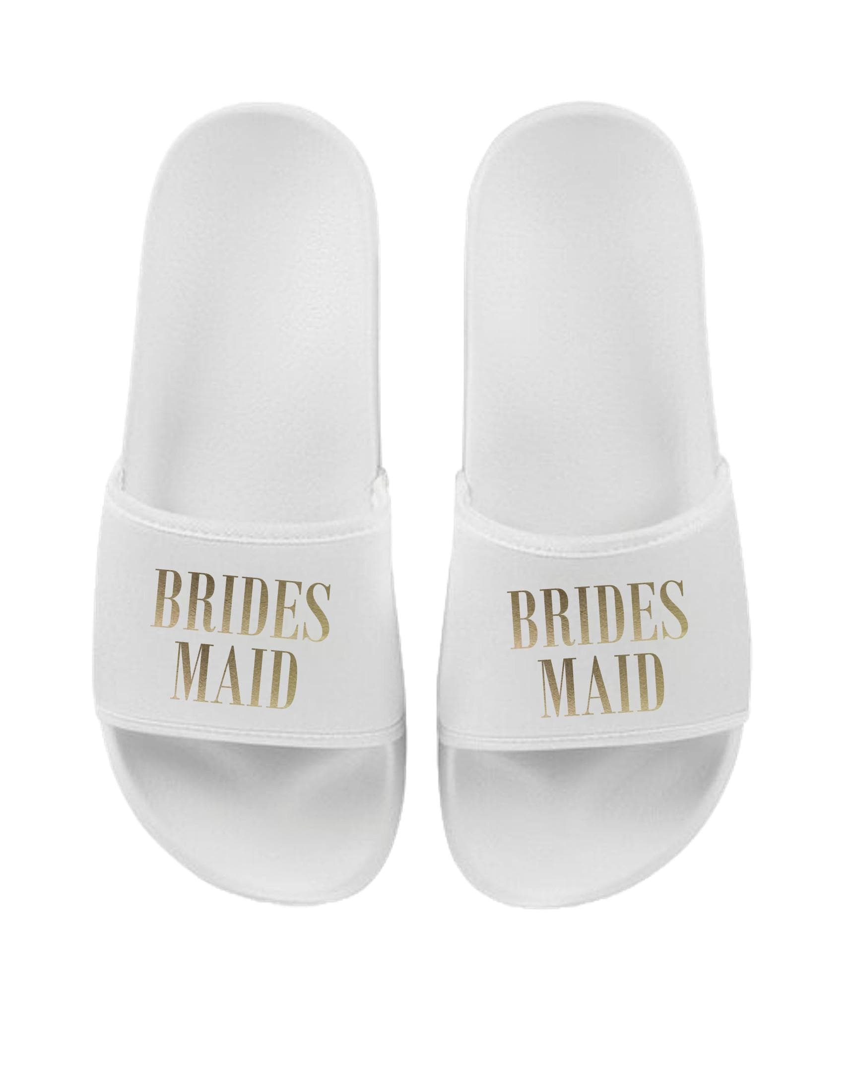 Bride, Bridesmaid, Maid of Honour, Team Bride Matching Sliders Hen Do Wedding Party Slippers