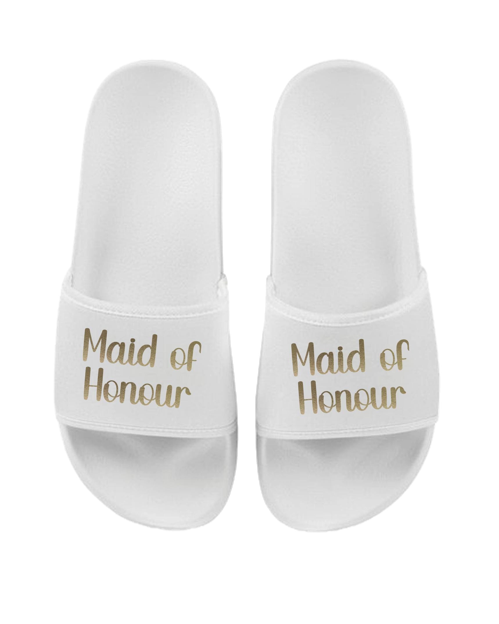 Bride, Bridesmaid, Maid of Honour, Team Bride Matching Sliders Hen Do Wedding Party Slippers