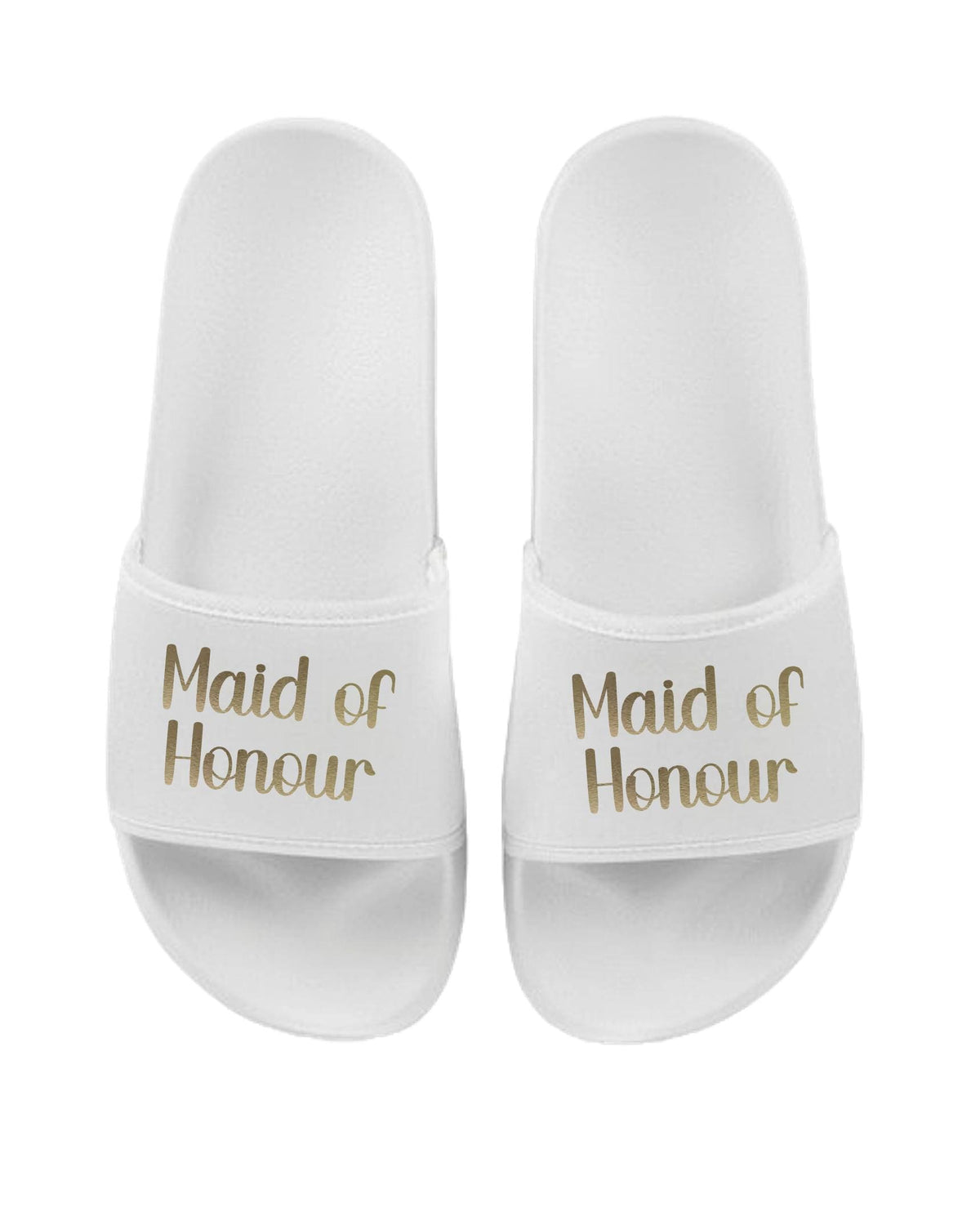 Bride, Bridesmaid, Maid of Honour, Team Bride Matching Sliders Hen Do Wedding Party Slippers