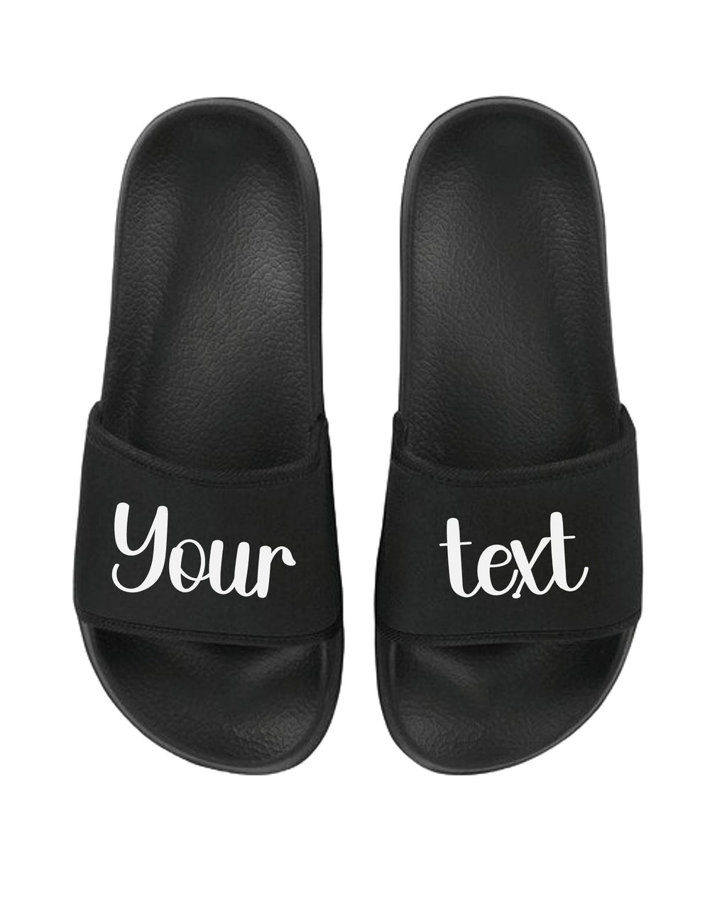 Personalised Sliders Custom Your Text Shoes Sandals Slippers Gift