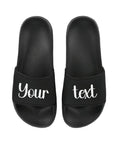 Personalised Sliders Custom Your Text Shoes Sandals Slippers Gift
