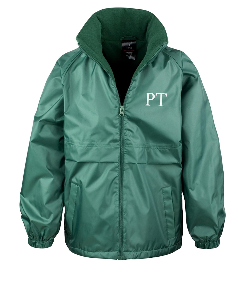 Personalised Kids Microfleece Lined Waterproof & Windproof Jacket Custom Text Initials Football Club Team School Coat