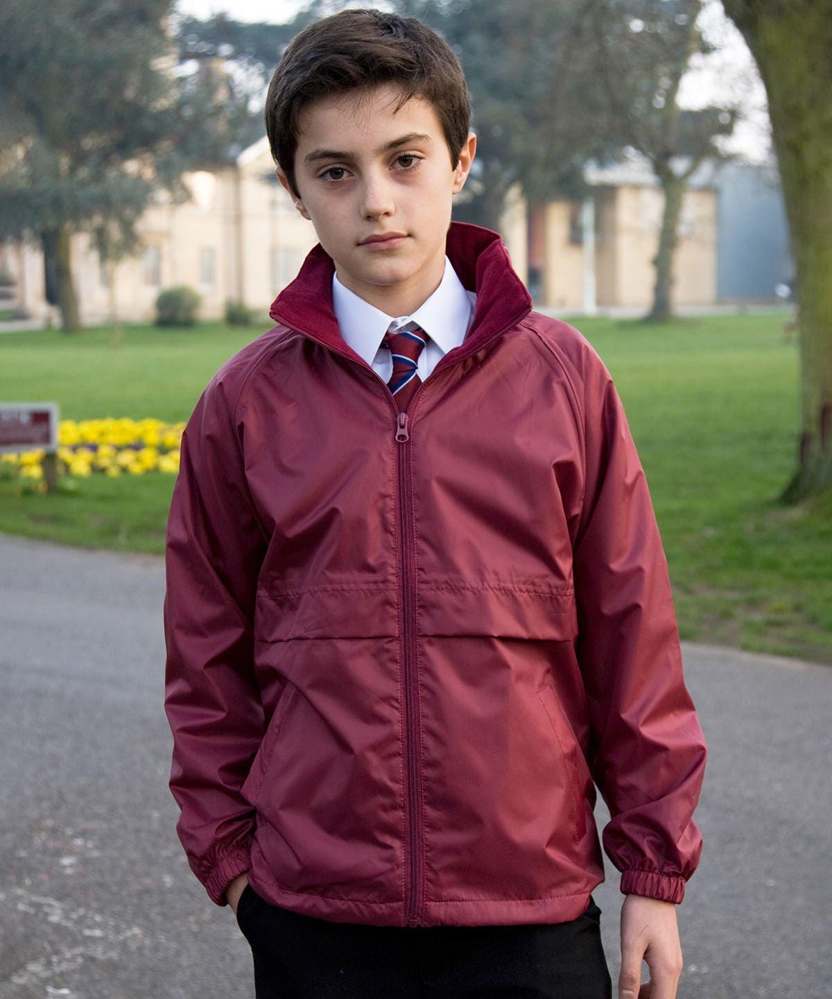 Personalised Kids Microfleece Lined Waterproof & Windproof Jacket Custom Text Initials Football Club Team School Coat