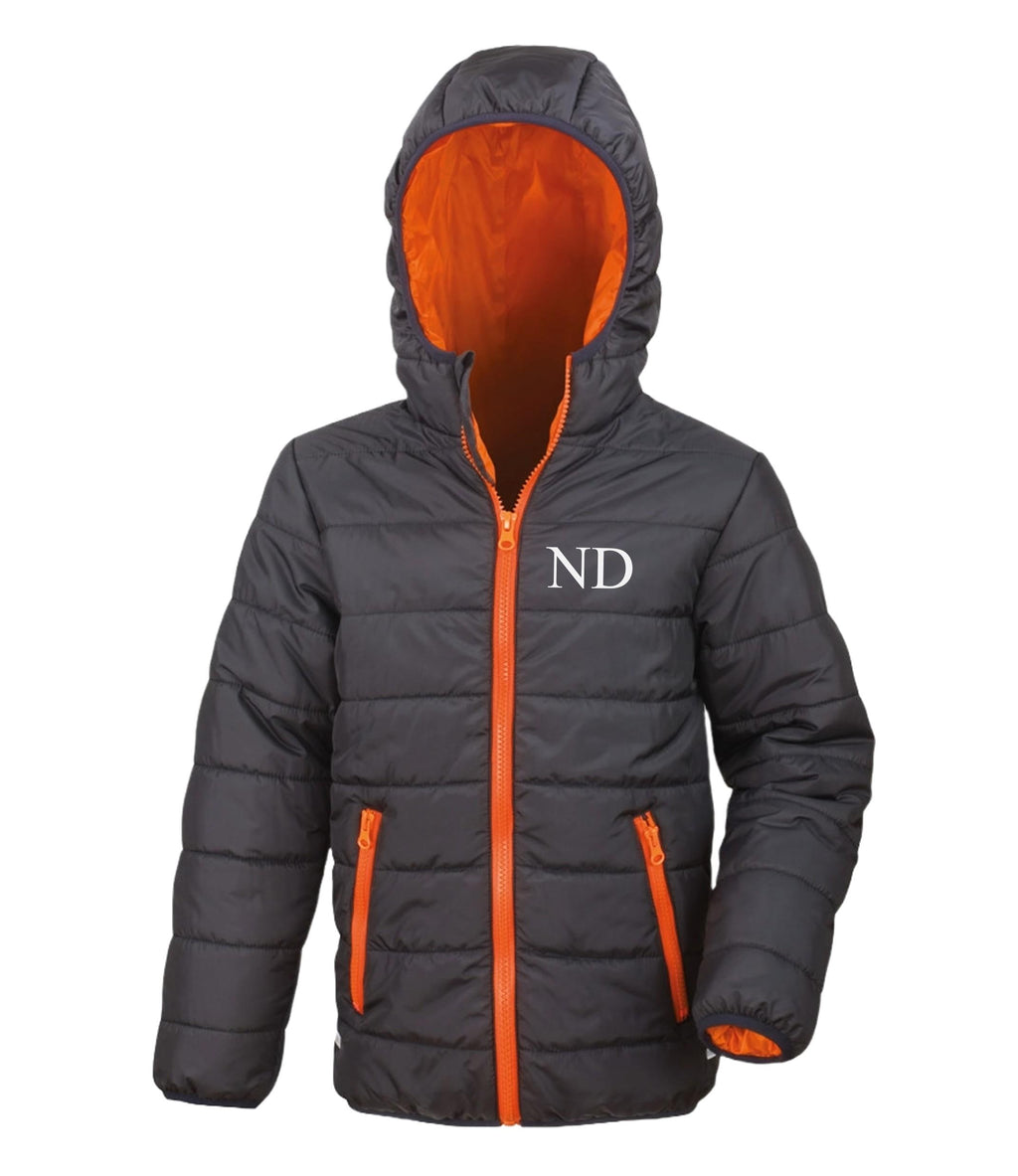 Personalised Kids Padded Puffer Jacket Showerproof & Windproof Custom Text Initials School Coat