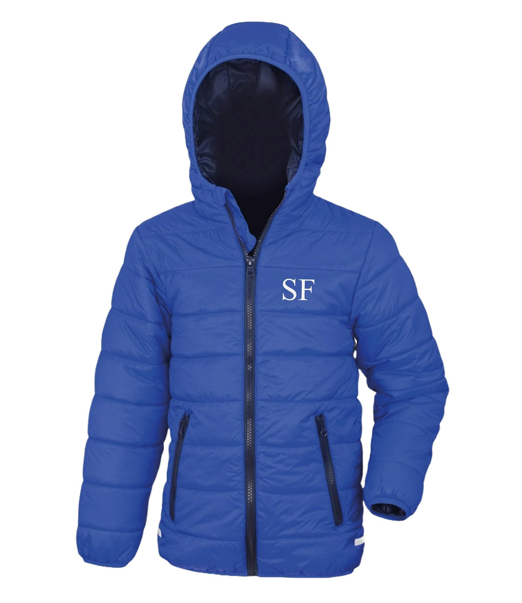 Personalised Kids Padded Puffer Jacket Showerproof & Windproof Custom Text Initials School Coat