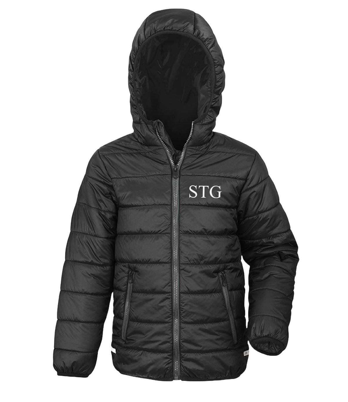 Personalised Kids Padded Puffer Jacket Showerproof & Windproof Custom Text Initials School Coat