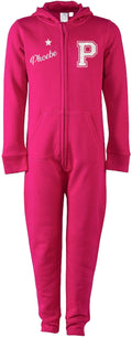 Kids Personalised Glitter Varsity Name & Initial Onesie Your Custom Text All In One