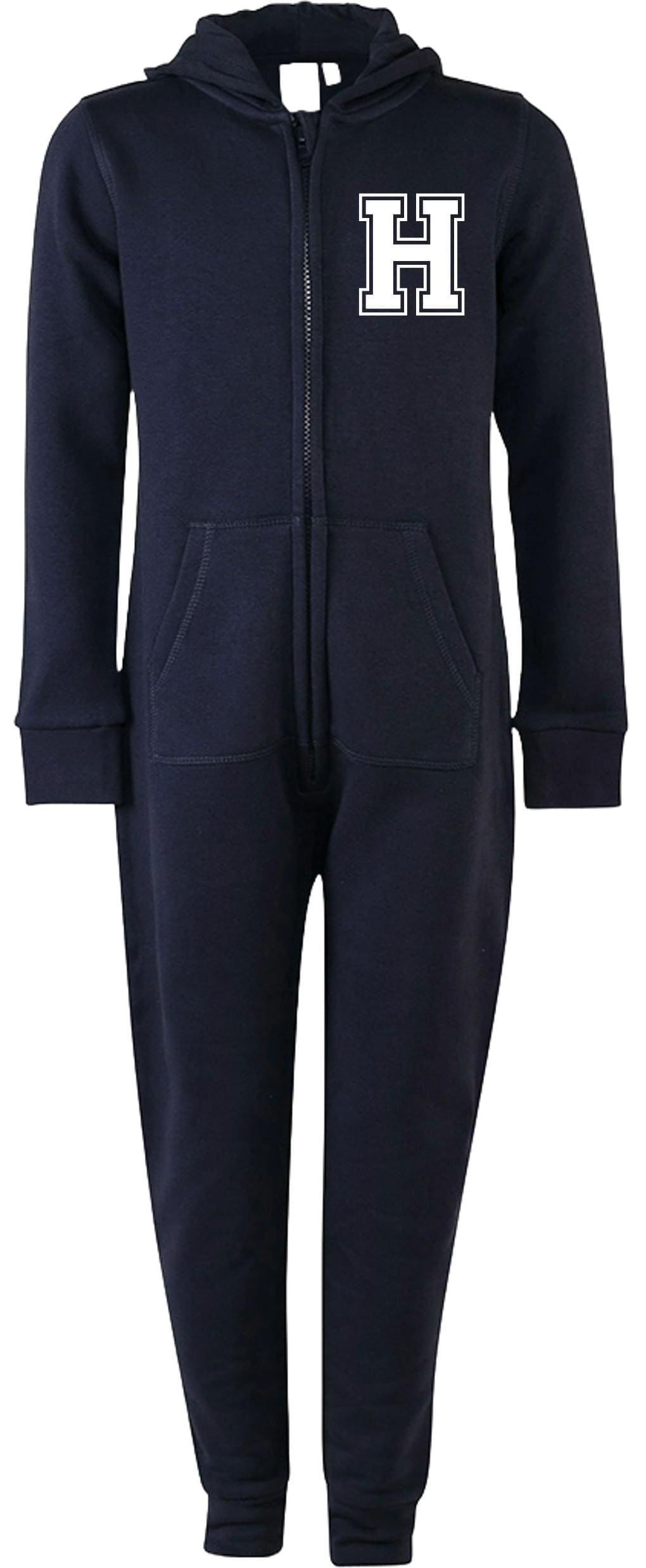 Adults Personalised Varsity Initial Onesie Your Custom Text All In One