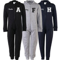 Adults Personalised Varsity Name & Initial Onesie Your Custom Text All In One