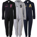 Adults Personalised Glitter Varsity Name & Initial Onesie Your Custom Text All In One