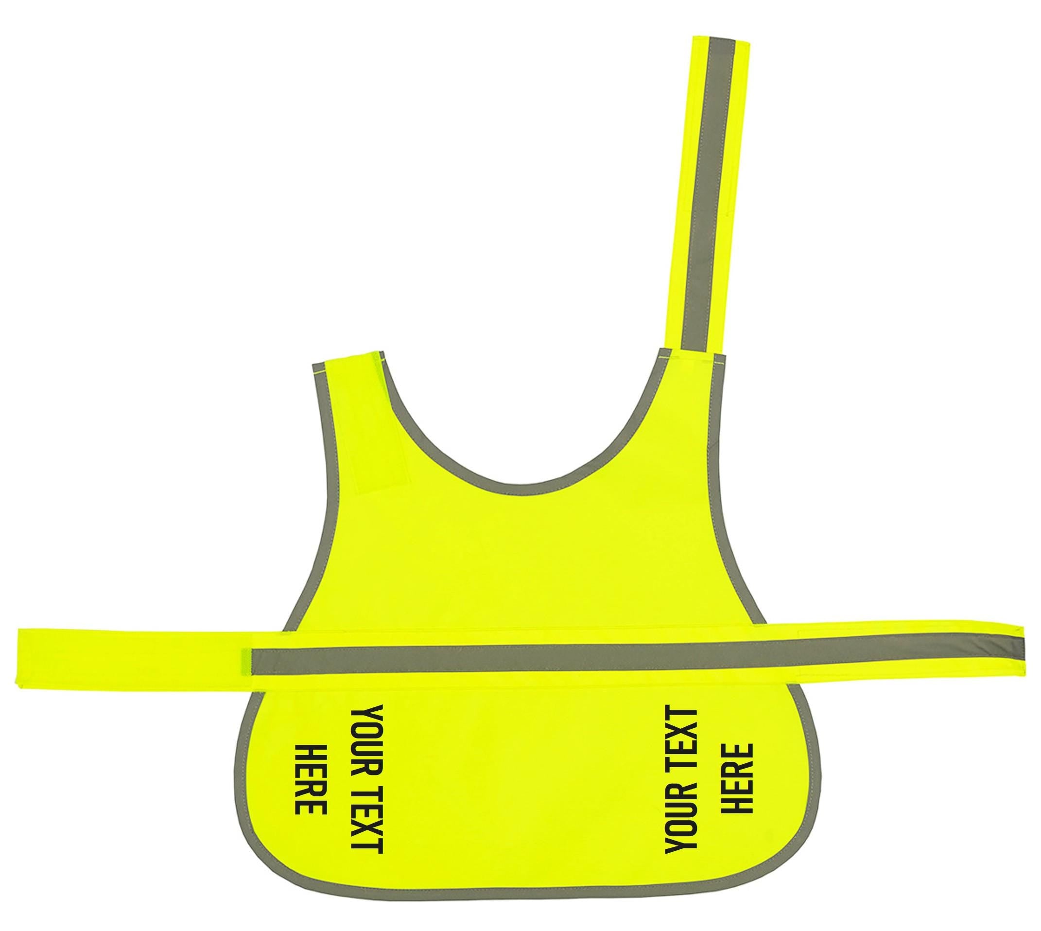 Personalised Text Hi-Vis Dog Vest Walking Training Reflective Safety Jacket Scared Reactive