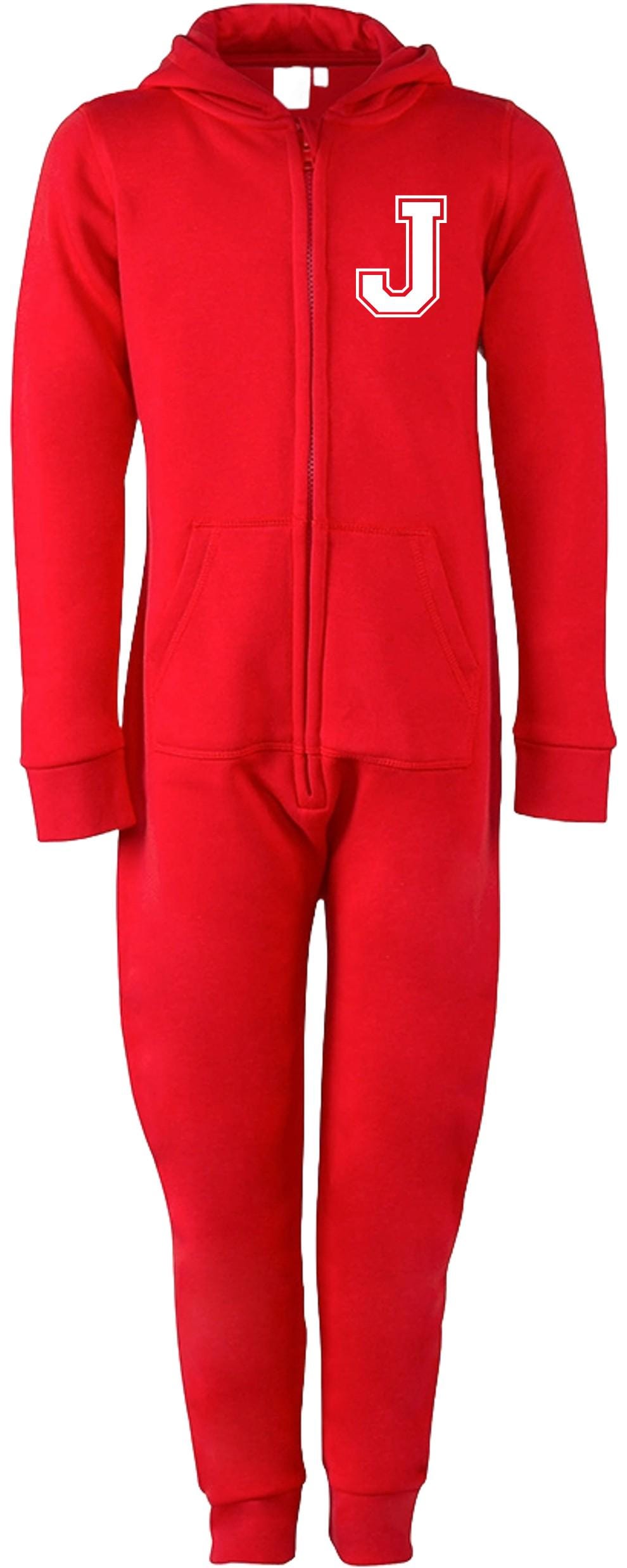 Kids Personalised Varsity Initial Onesie Your Custom Text All In One