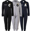 Adults Personalised Gold Glitter Crown Name & Initial Onesie Your Custom Text All In One