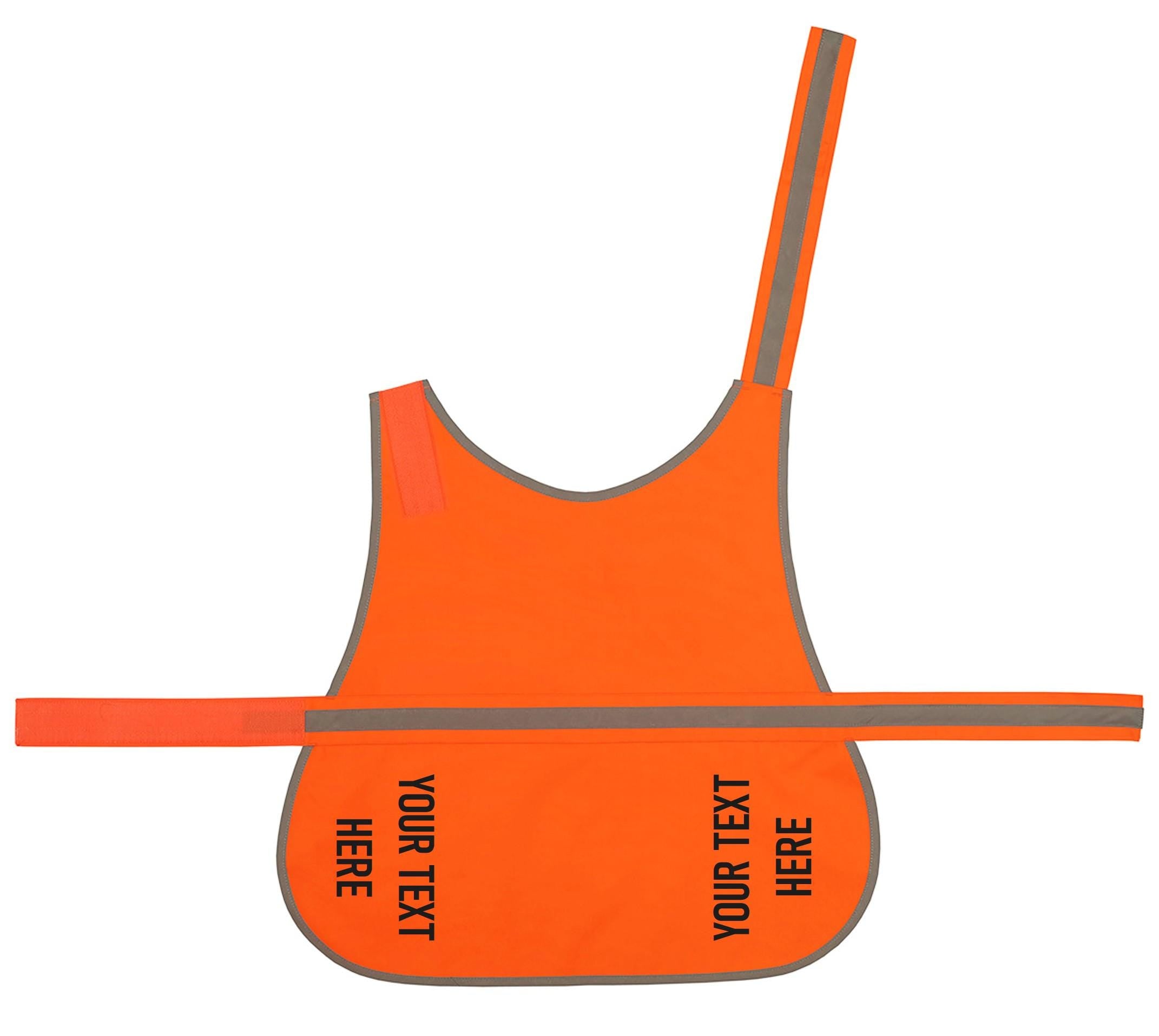 Personalised Text Hi-Vis Dog Vest Walking Training Reflective Safety Jacket Scared Reactive
