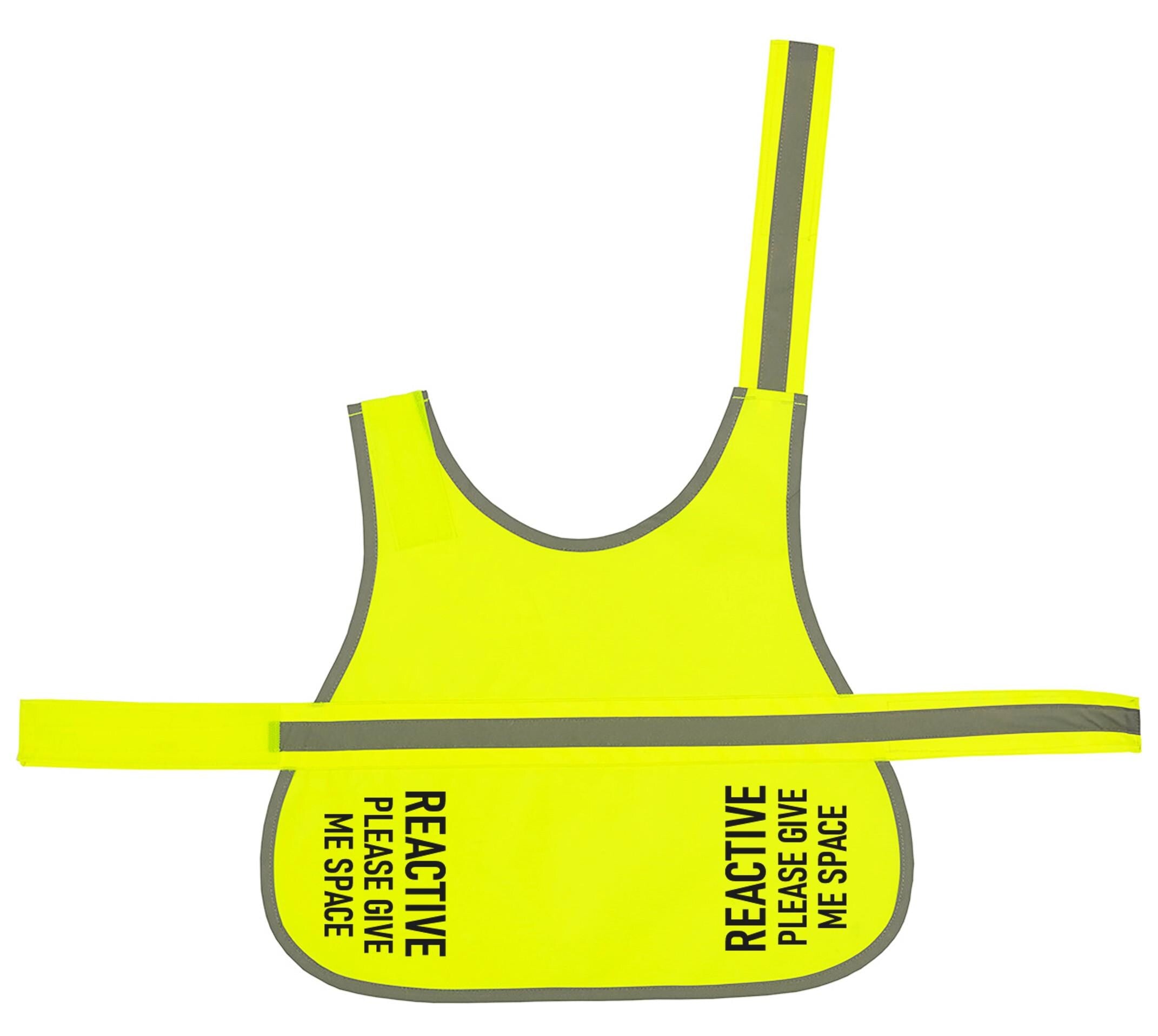 Reactive Please Give Me Space Hi-Vis Dog Vest Walking Training Reflective Safety Jacket Scared Reactive