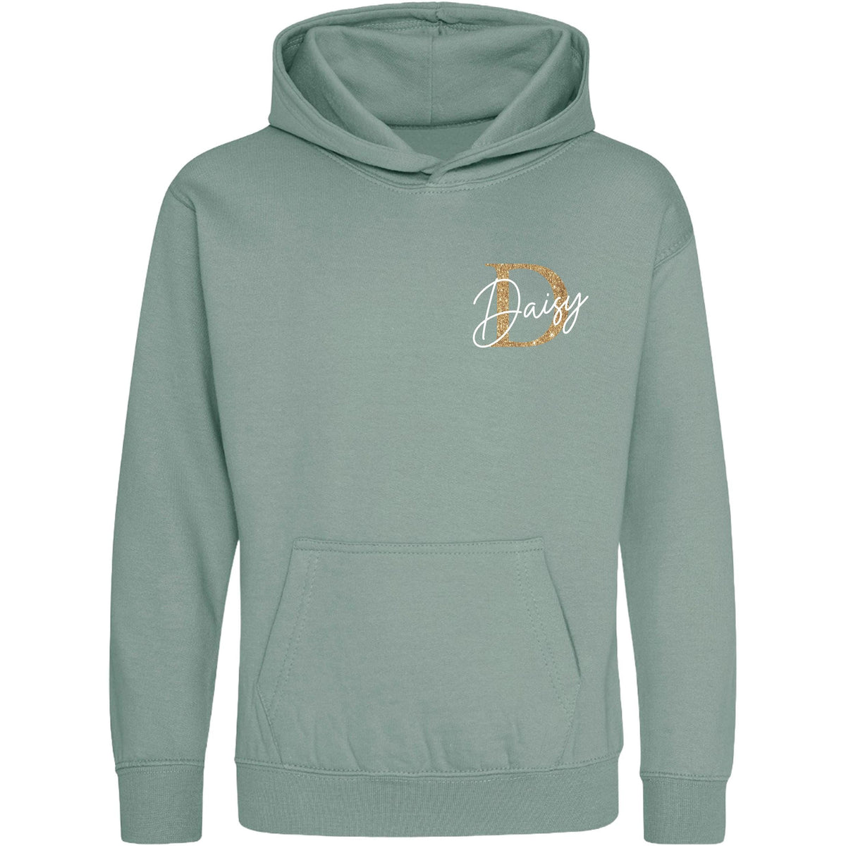 Kids & Toddlers Personalised Name Initial Hoodie Custom Boys Girls Hooded Sweatshirt