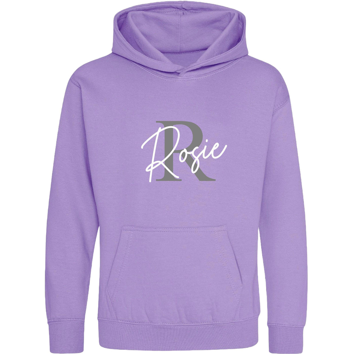 Kids & Toddlers Personalised Name Initial Hoodie Custom Boys Girls Hooded Sweatshirt