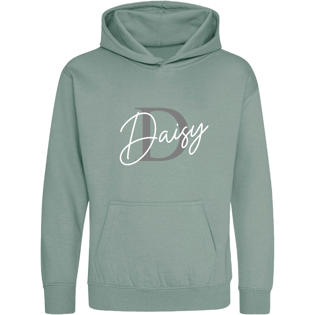 Kids & Toddlers Personalised Name Initial Hoodie Custom Boys Girls Hooded Sweatshirt
