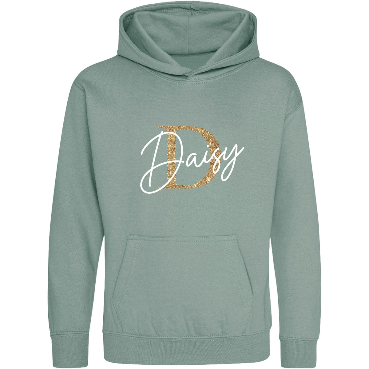 Kids & Toddlers Personalised Name Initial Hoodie Custom Boys Girls Hooded Sweatshirt