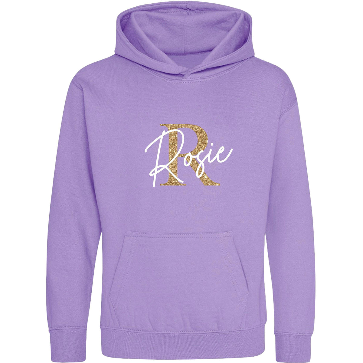 Kids & Toddlers Personalised Name Initial Hoodie Custom Boys Girls Hooded Sweatshirt