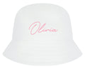 Baby, Toddler, Kids Personalised Name Cotton Bucket Summer Sun Hat