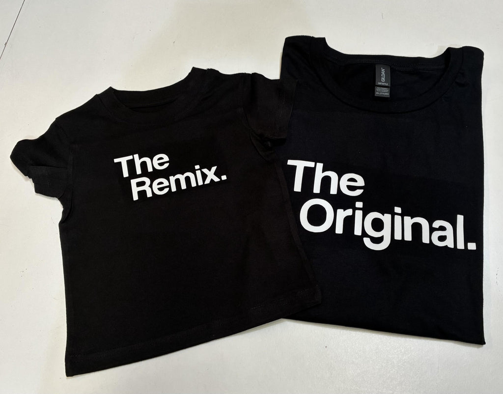The Original, The Remix, The Encore, Mic Drop, A Fresh New Beat Matching Family T-Shirts Mens, Baby, Toddler, Kids