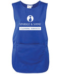 Ladies Personalised Text Cleaning Services Tabard Apron Custom Design Cleaner Uniform