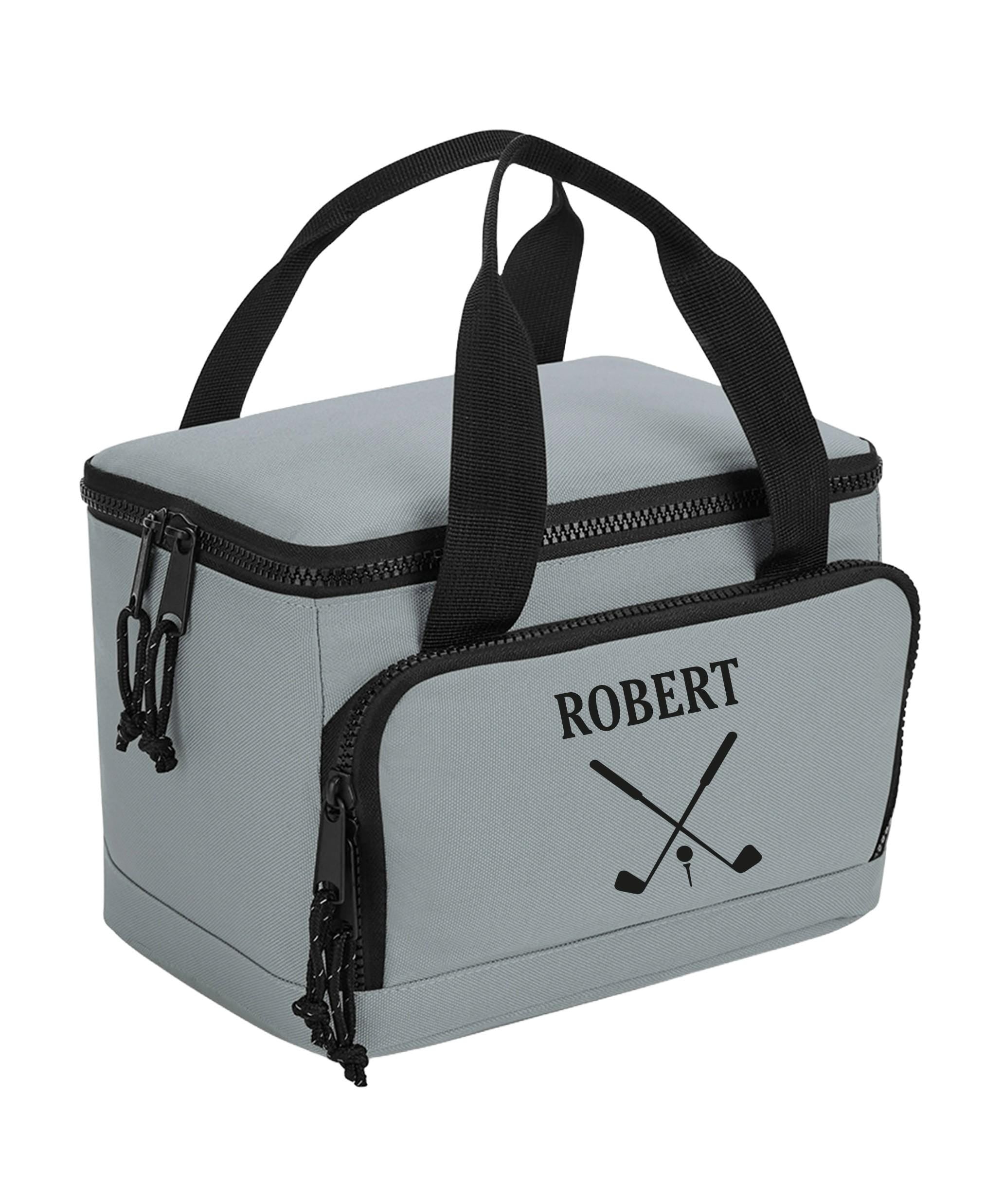 Personalised Golf Name Initials Monogram Lunch Cool Bag Father's Day Dad Grandad Insulated Picnic Gift
