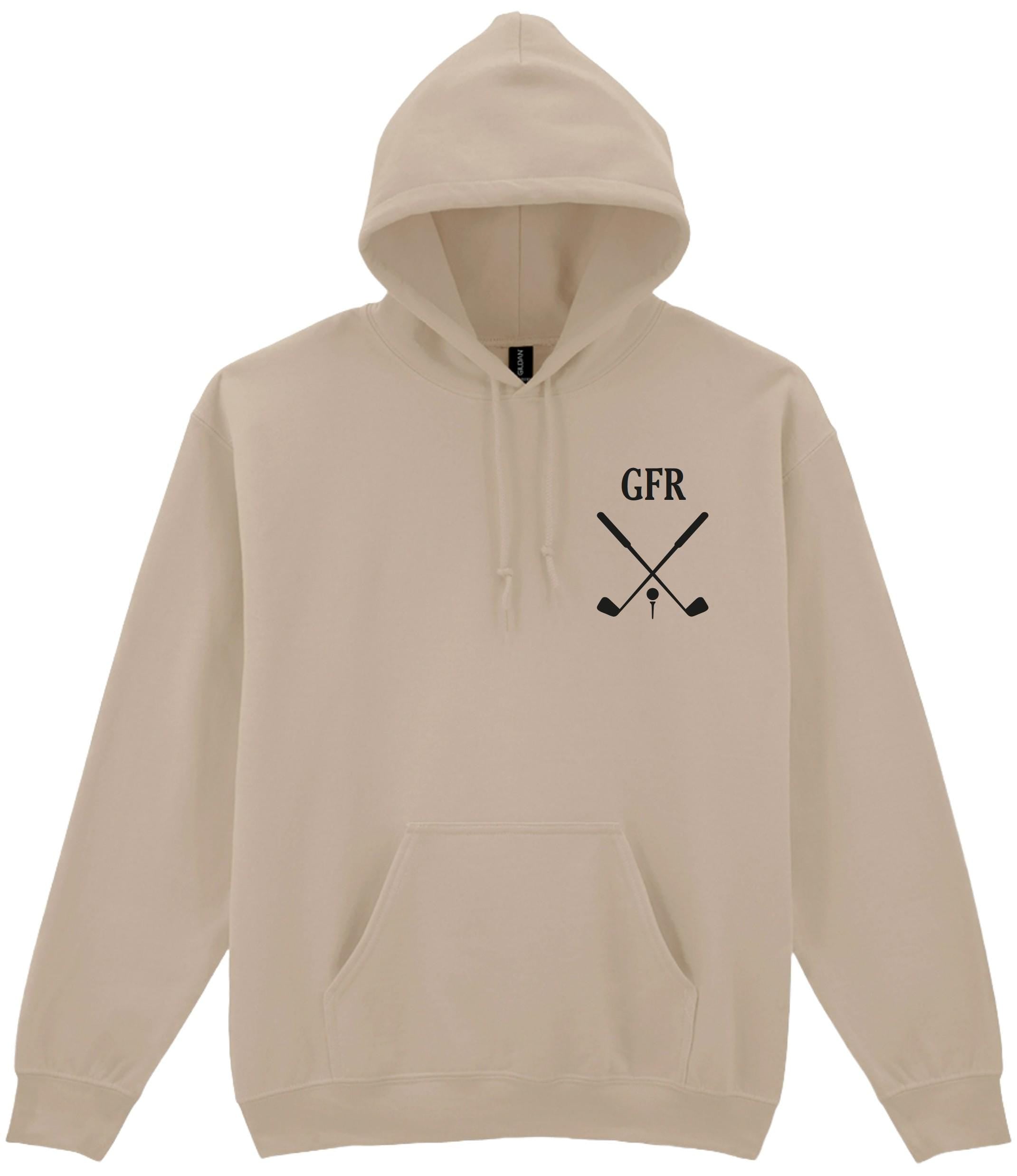Personalised Golf Name Initials Hoodie Father's Day Jumper Dad Grandad Gift
