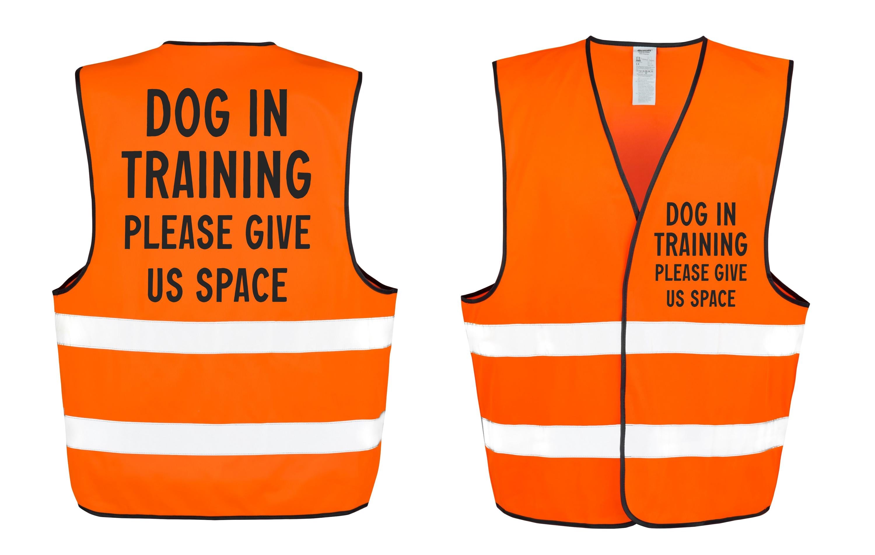 Dog In Training Walking Hi-Vis Waistcoat Reflective Safety Vest