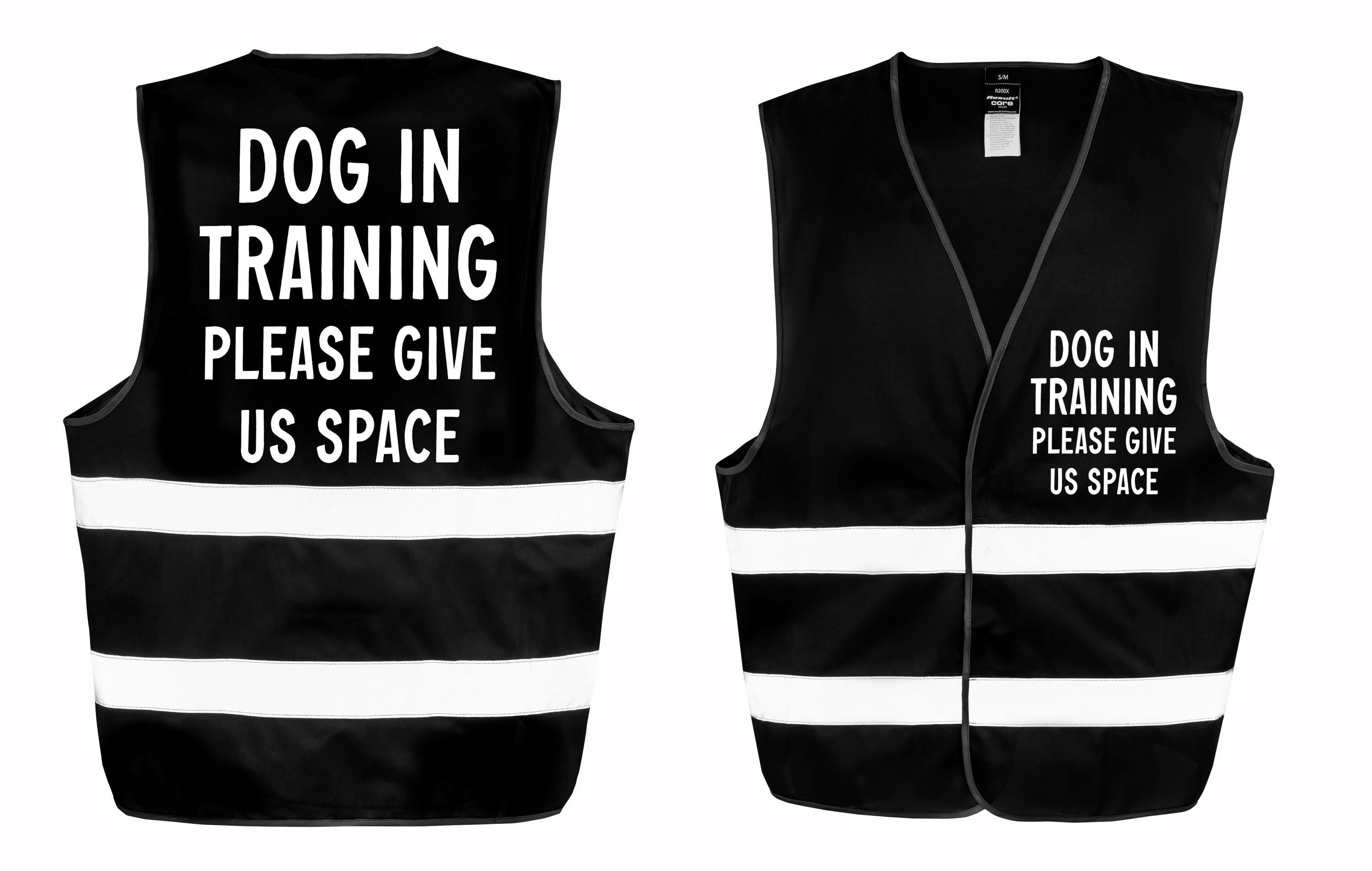 Dog In Training Walking Hi-Vis Waistcoat Reflective Safety Vest